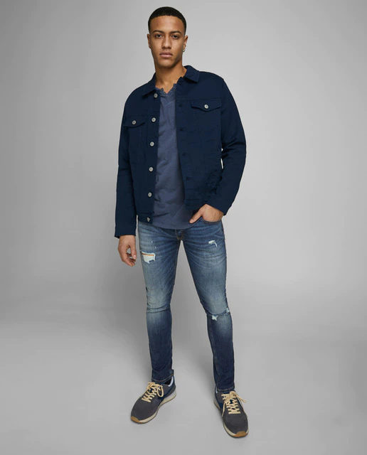Jack & Jones Vaquero Glenn de hombre slim azul